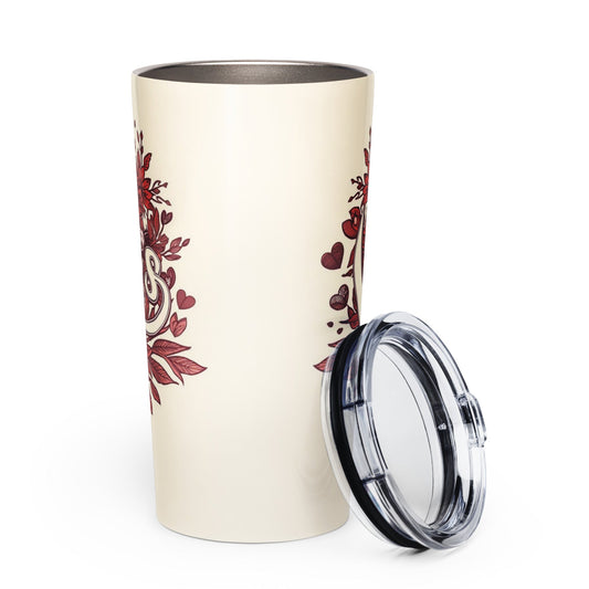 Tapered stainless steel tumbler