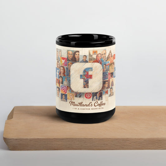 Black Glossy Mug - Premium Ceramic Coffee Mug 11oz & 15oz 15 oz