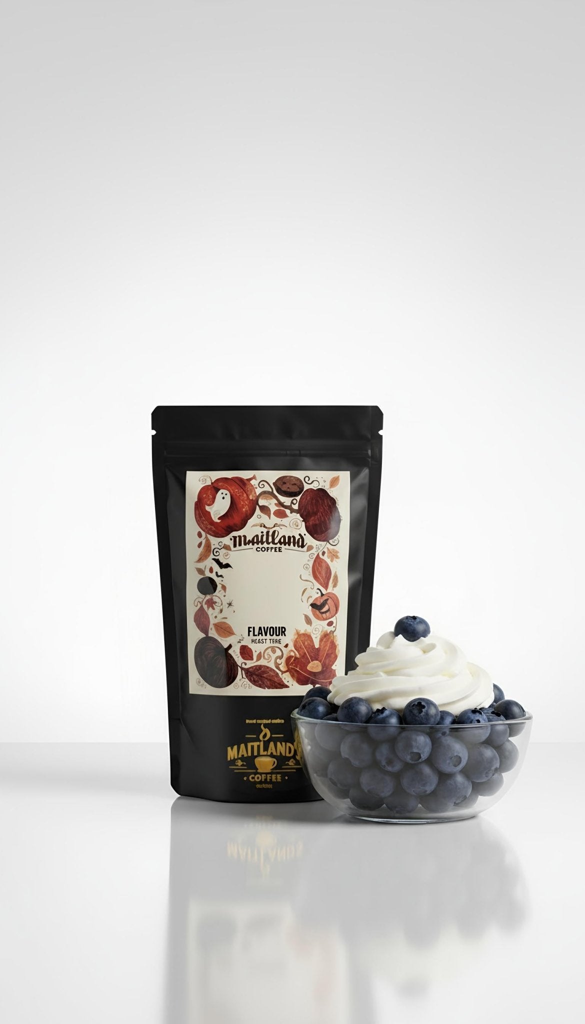 Blueberry whipped cream