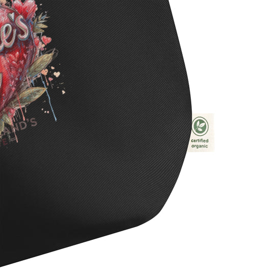 Large organic tote bag Black