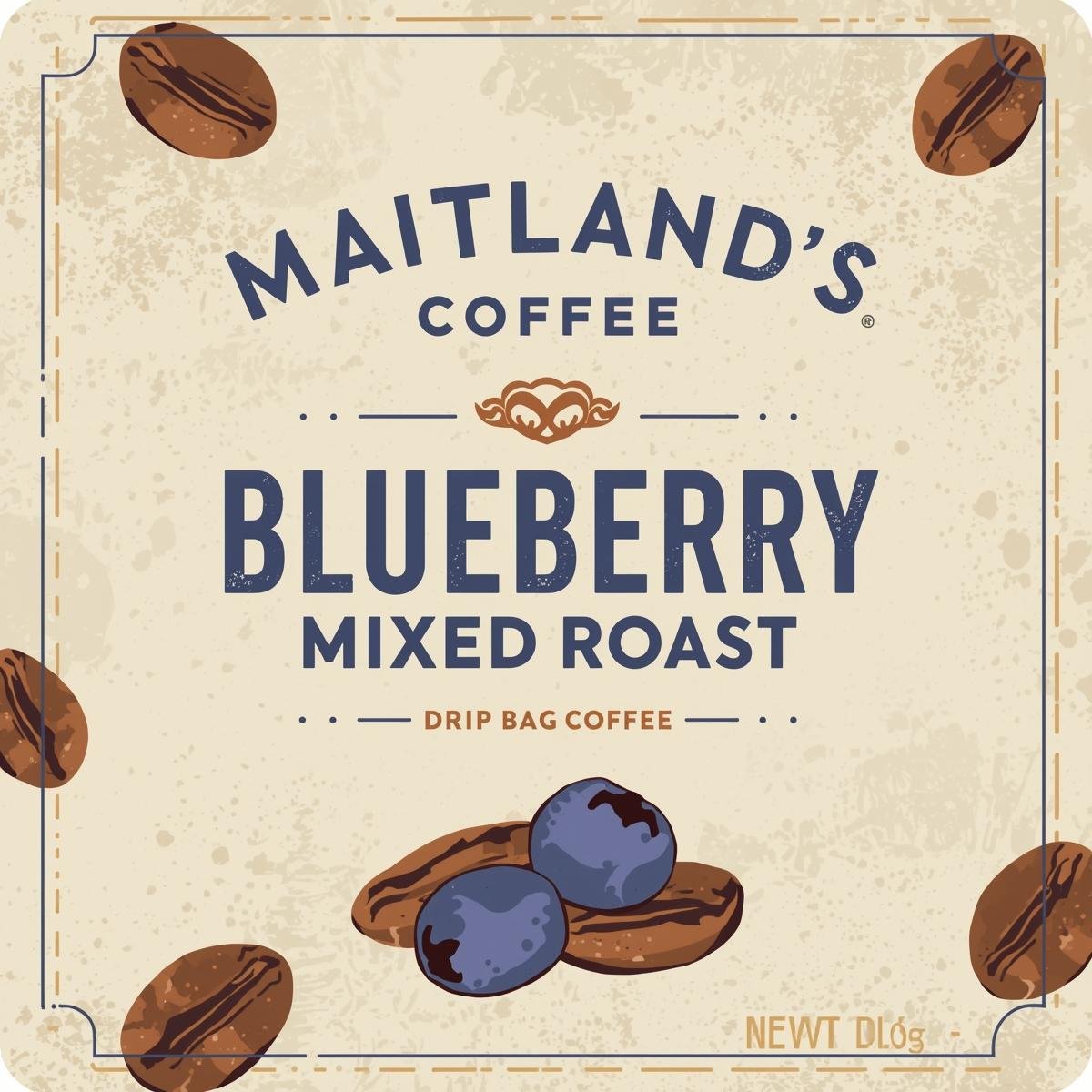 Mixed Roast Drip Coffee Blueberry - Flavoured Specialty Coffee