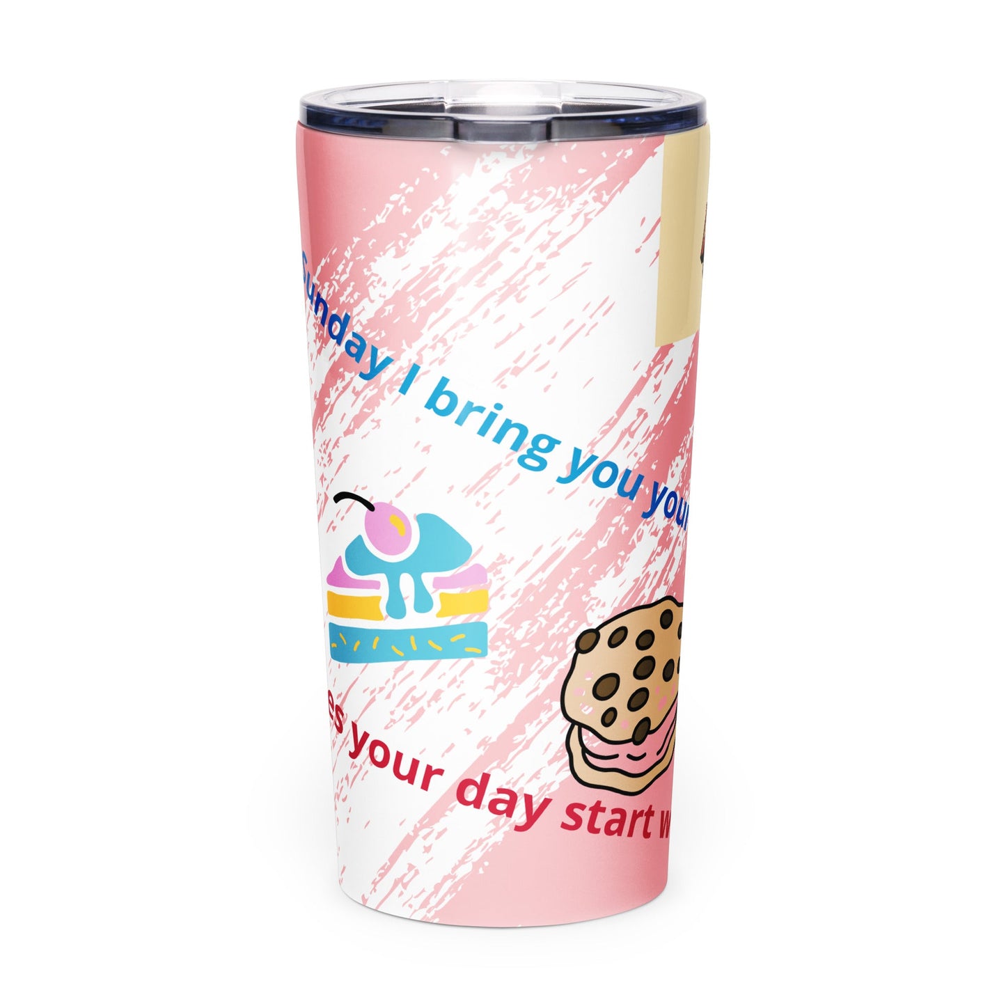 Tapered stainless steel tumbler