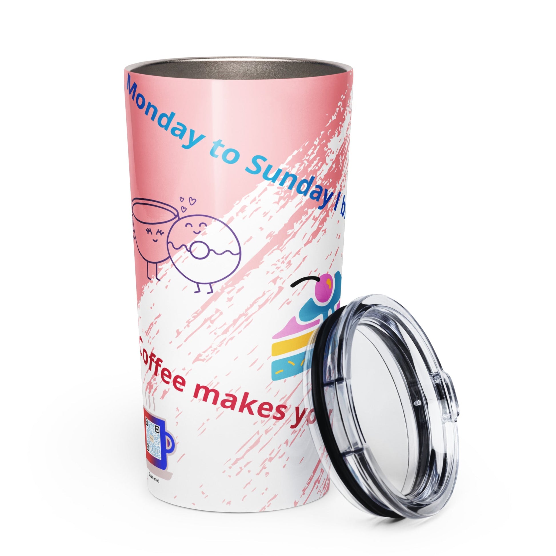 Tapered stainless steel tumbler