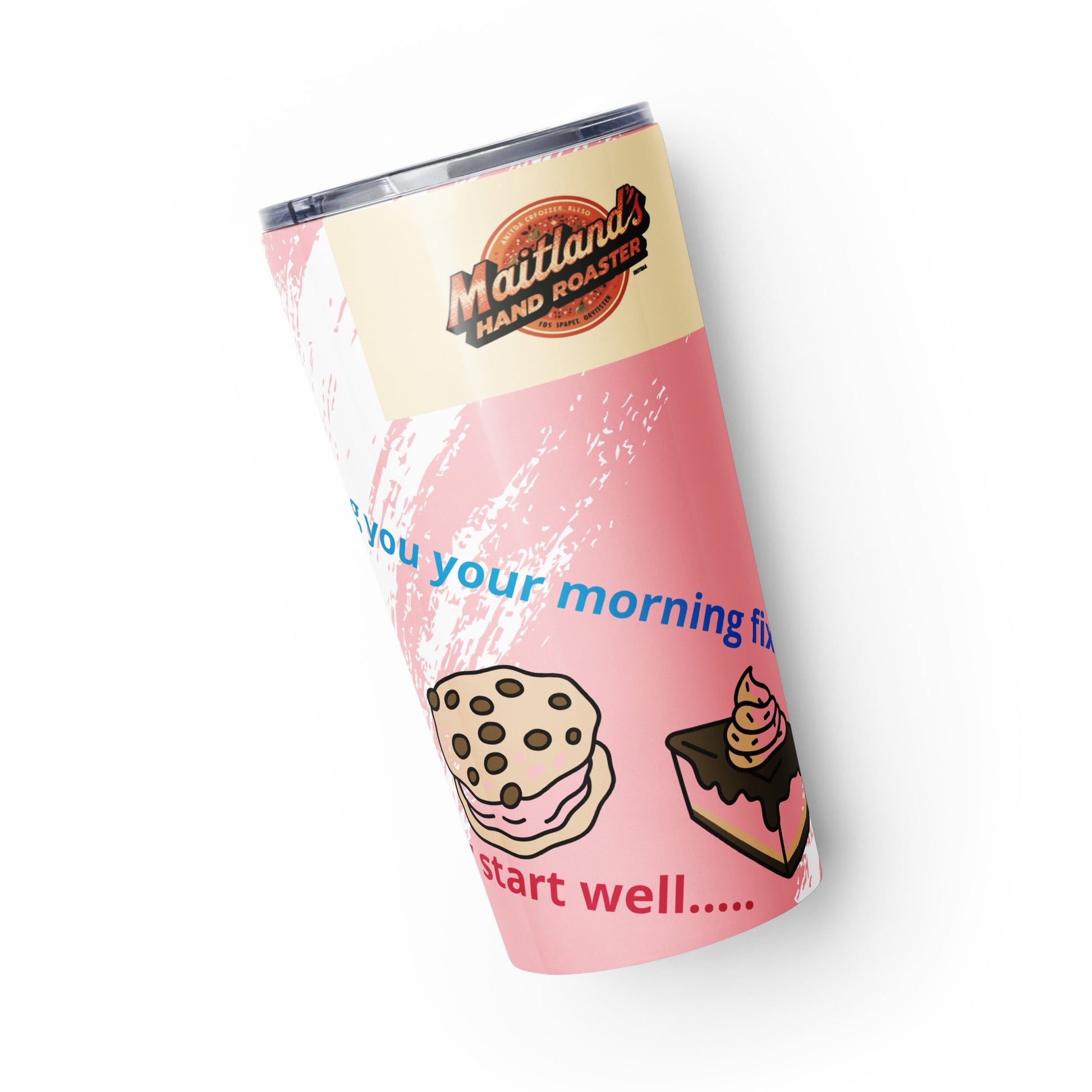 Tapered stainless steel tumbler