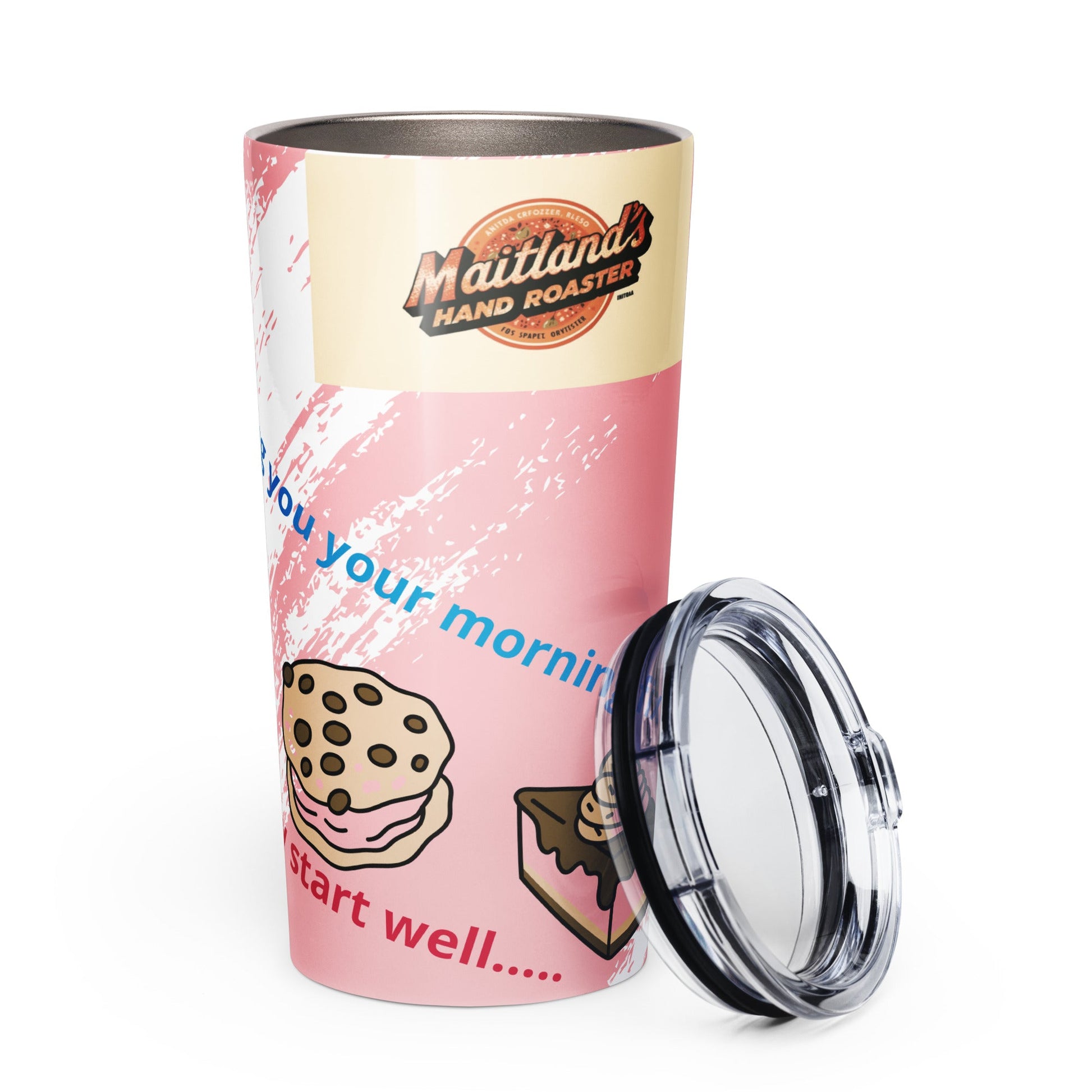 Tapered stainless steel tumbler