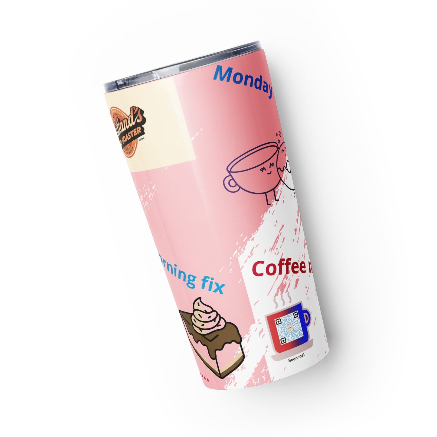 Tapered stainless steel tumbler