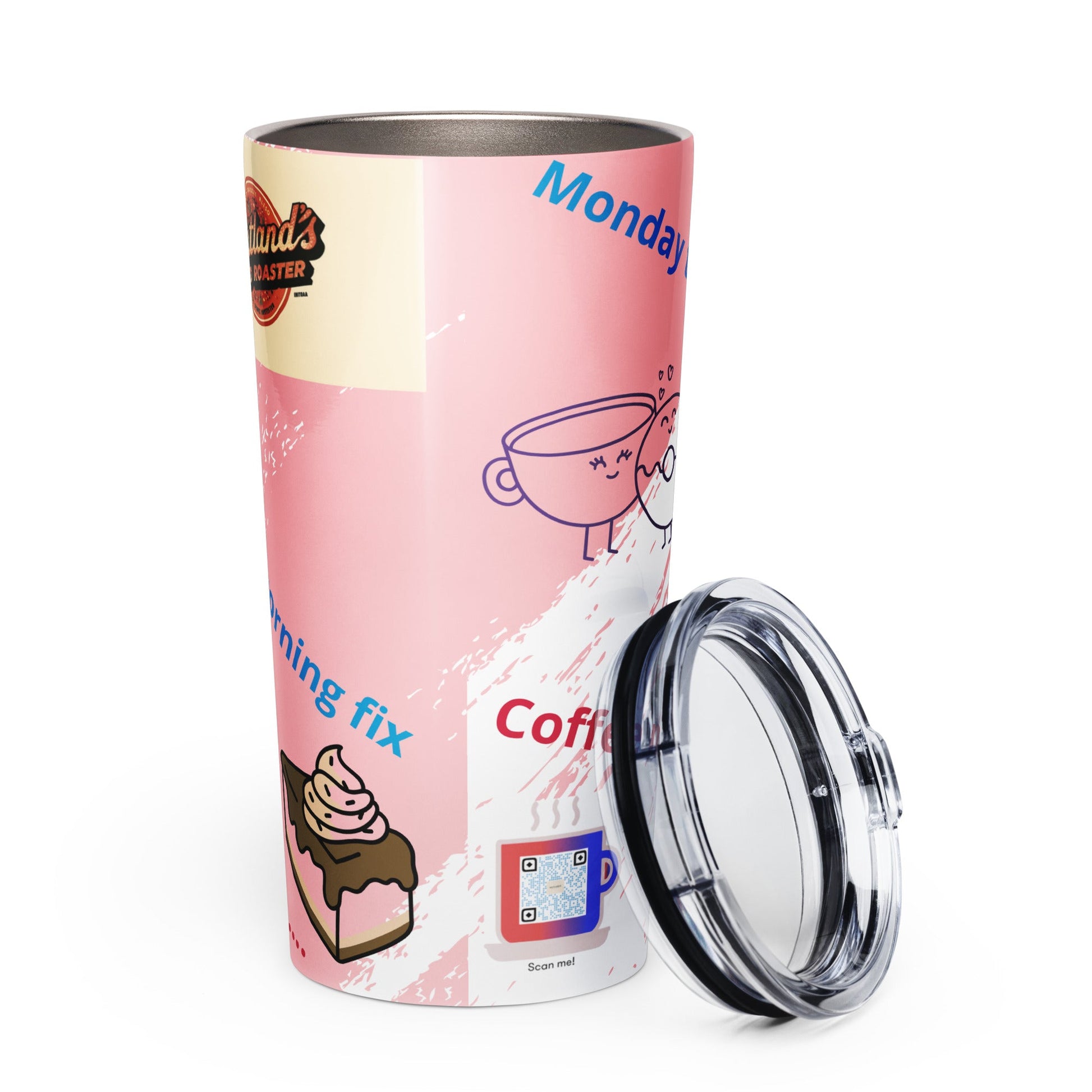 Tapered stainless steel tumbler