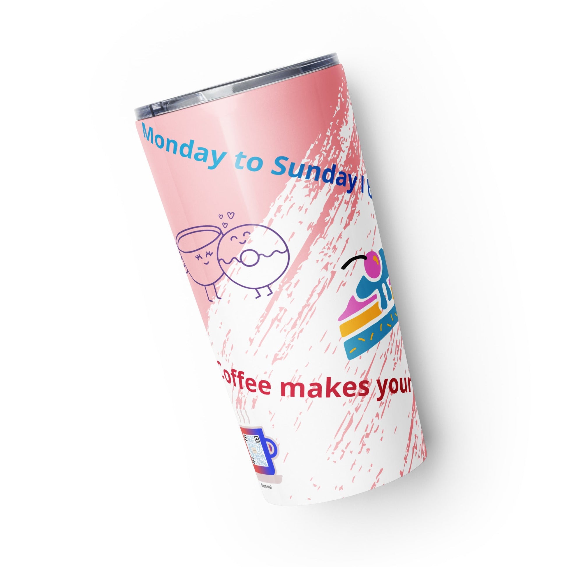 Tapered stainless steel tumbler