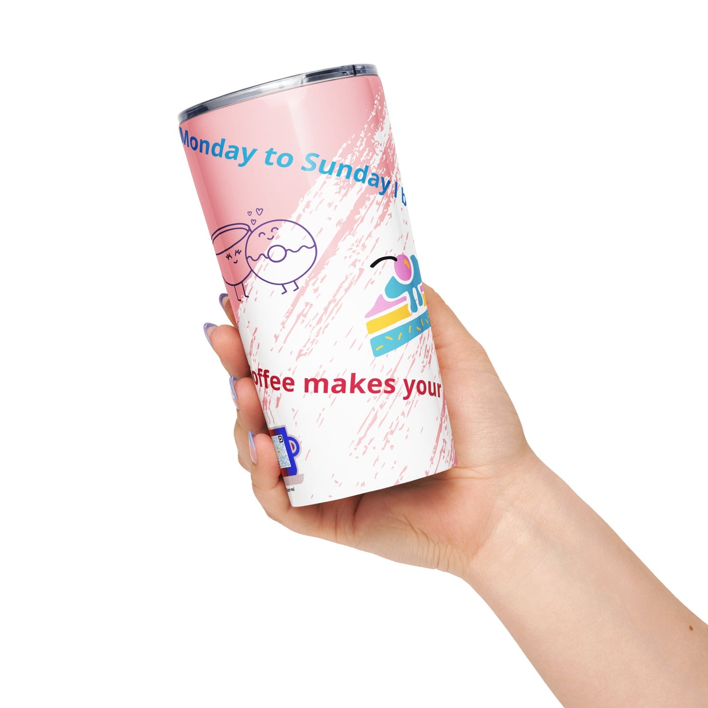 Tapered stainless steel tumbler