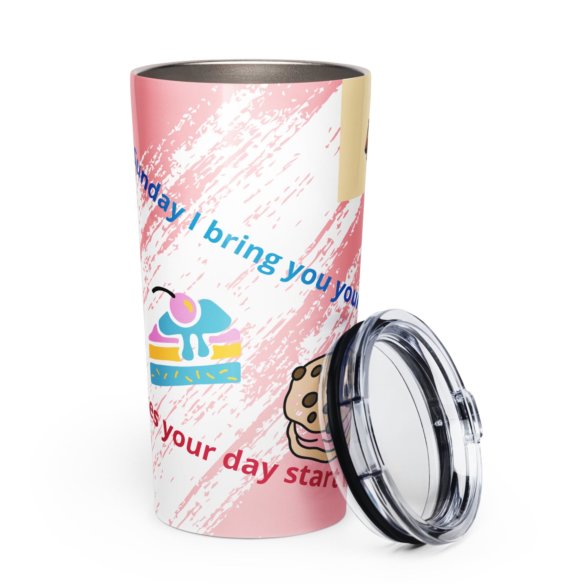 Tapered stainless steel tumbler