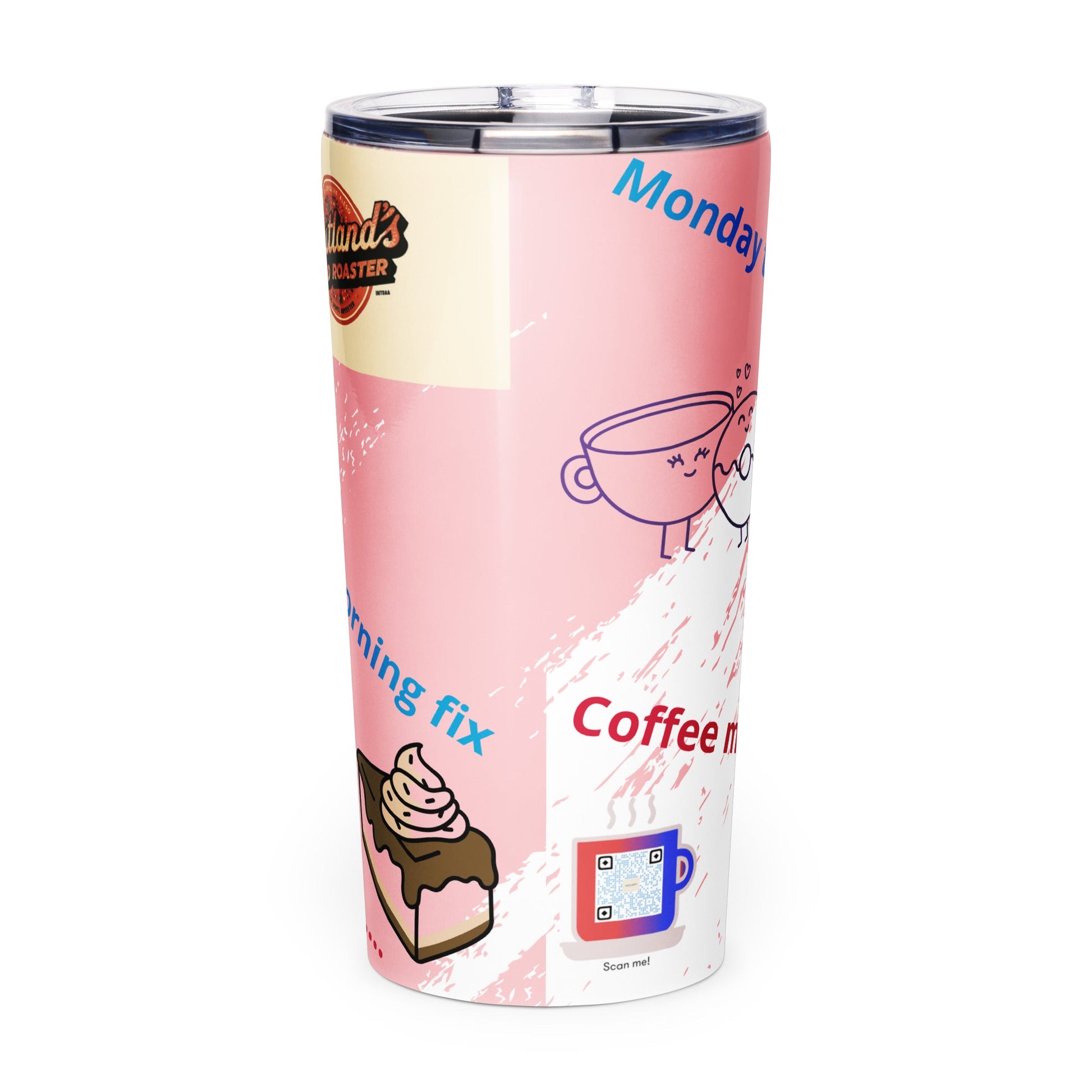 Tapered stainless steel tumbler