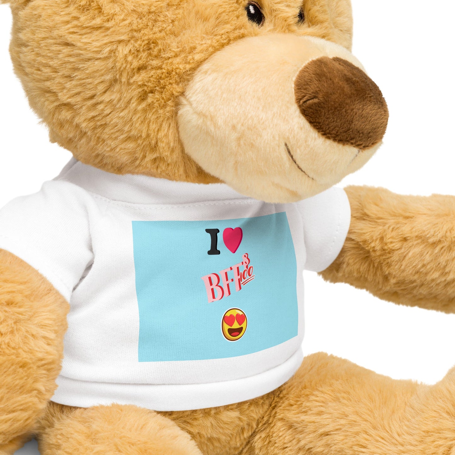 Soft Teddy Bear with T-Shirt - Cuddly Coffee Lover Gift