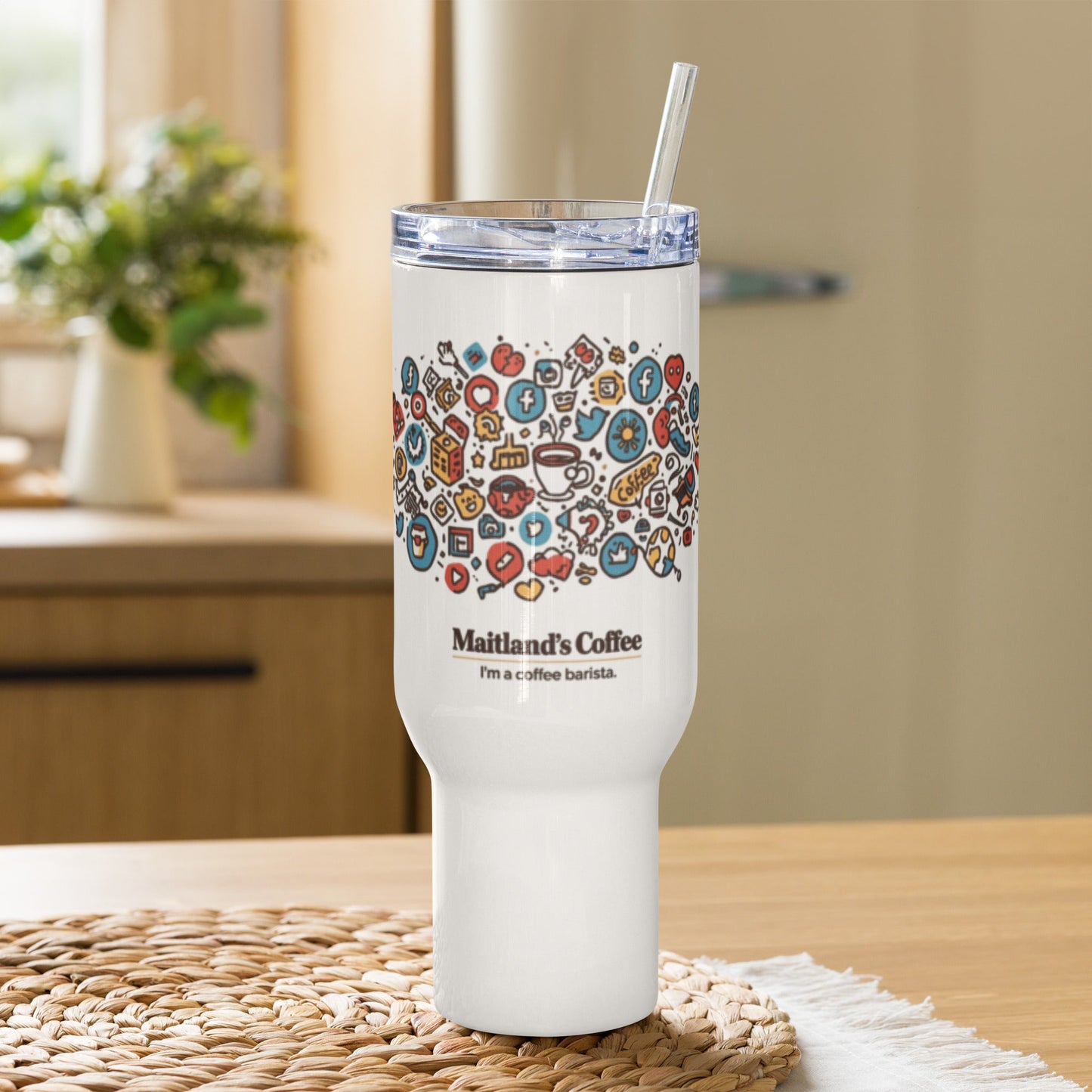 Travel Mug with Handle 40 oz