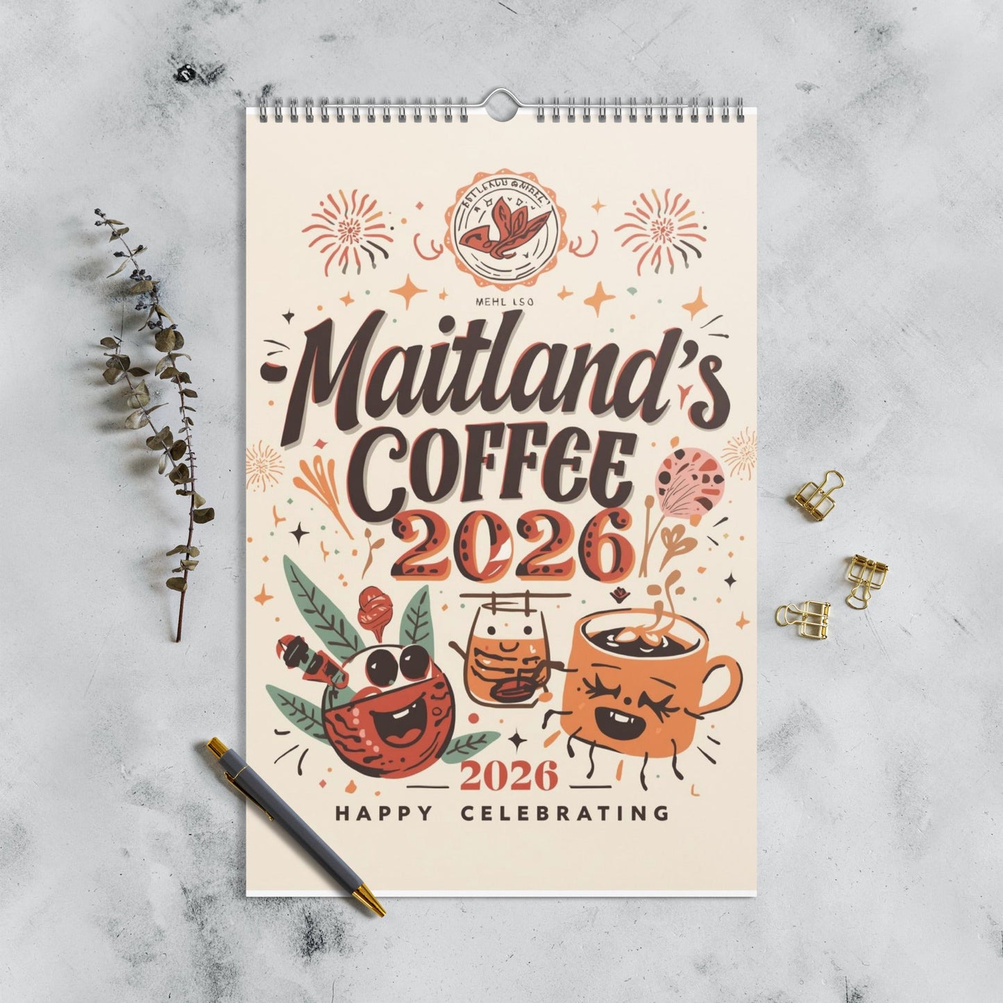 Wall calendar (2026) 11″×17″