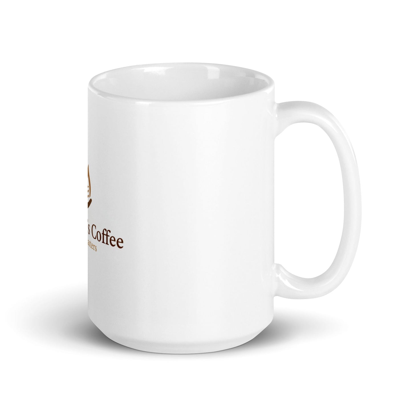 White glossy mug 15 oz