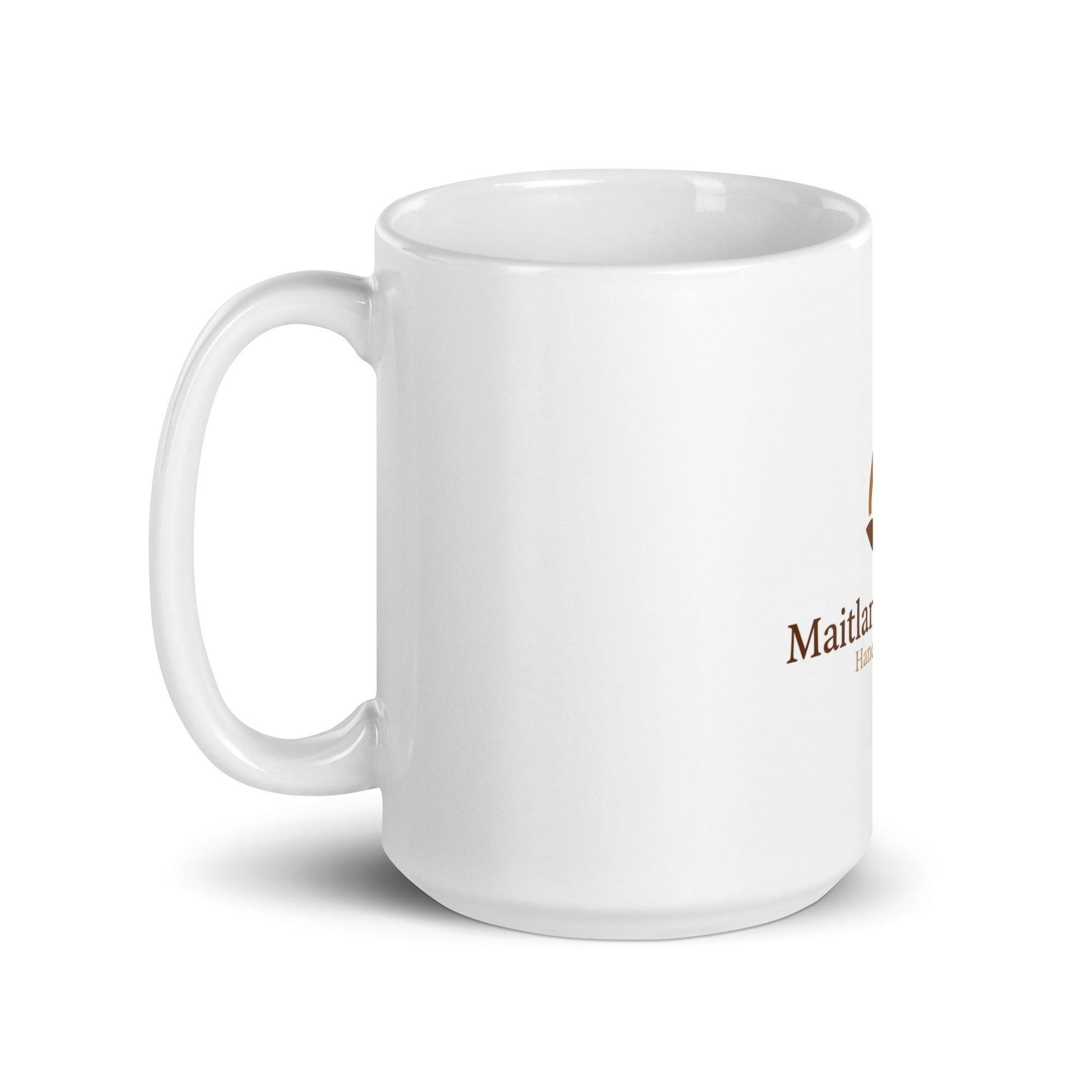 White glossy mug