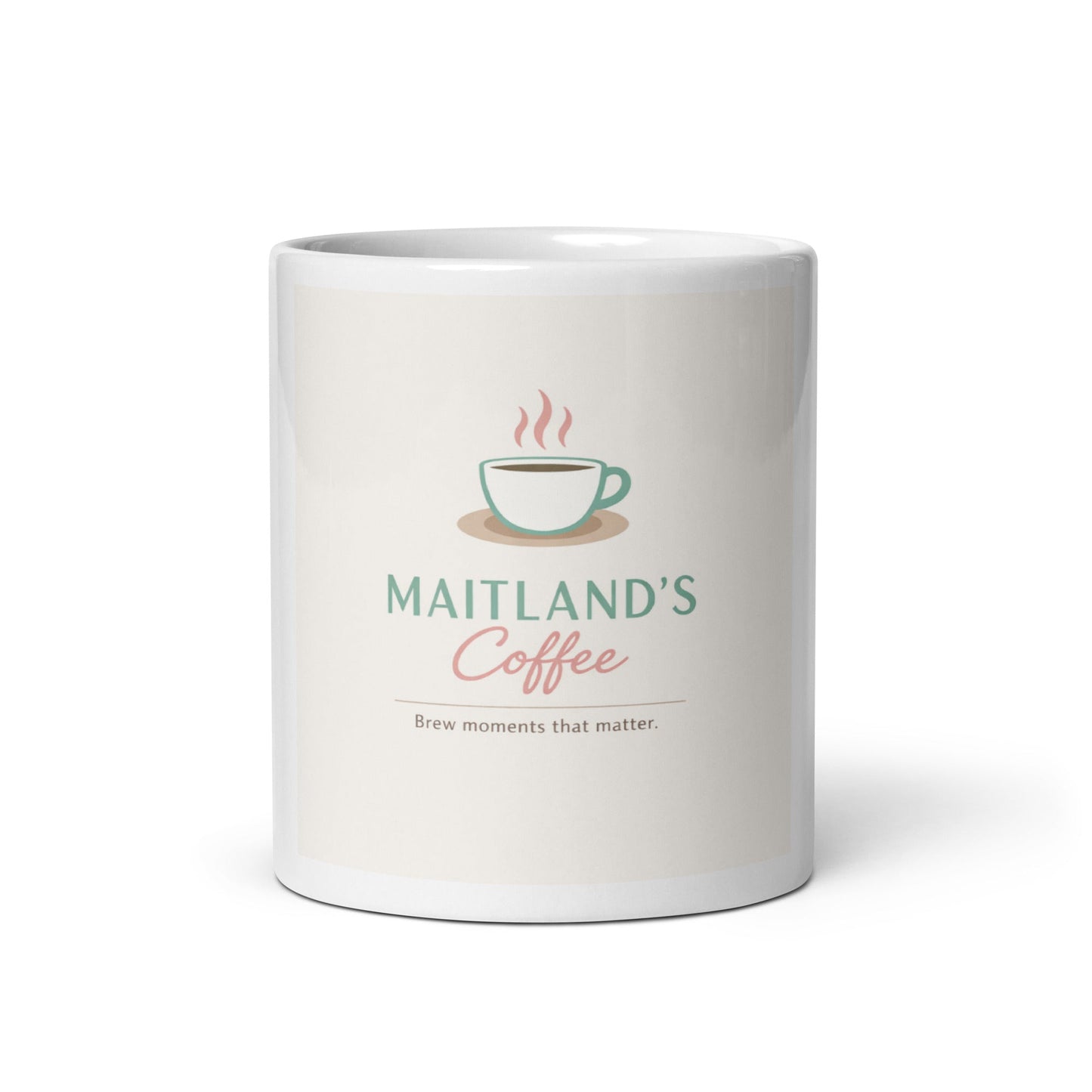 Maitland's Coffee Mug - Luxury White Glossy Mug