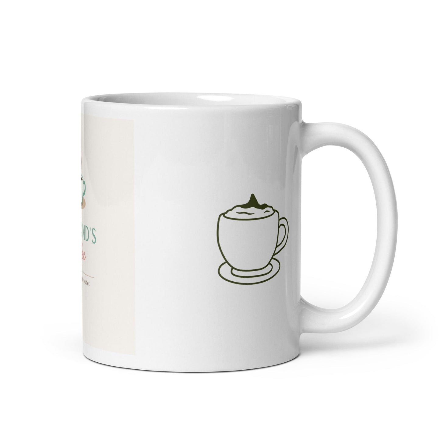 Maitland's Coffee Mug - Luxury White Glossy Mug 11 oz